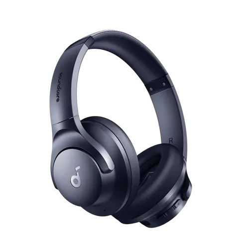 soundcore by Anker Q20i - Kabelloser Bluetooth Over-Ear-Kopfhörer mit ANC - Kopfhörer mit Hybrid Active Noise Cancelling für bis zu 90% Geräuschreduktion. Genieße 40 Stunden Spielzeit und Hi-Res Audio mit tiefem Bass, ideal für Musikliebhaber.