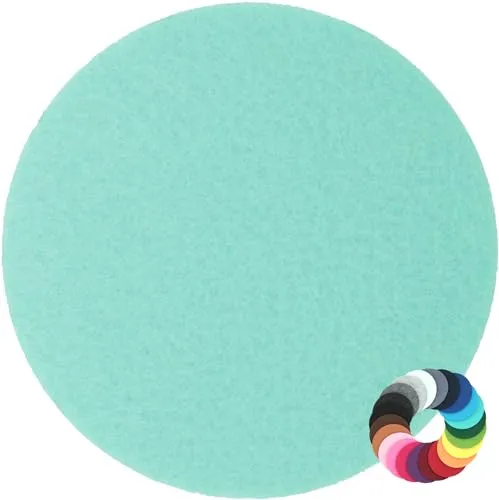 BIASTO Filzuntersetzer Rund 15cm in Pastell-türkis (HF041); Farbauswahl & Größenwahl; Untersetzer Gläser; Für Getränke, Tassen, Blumentöpfe, Vasen, Tisch, Bar, Wohnung, Tisch-Deko