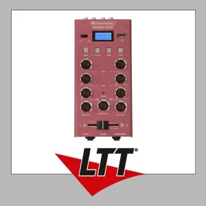 OMNITRONIC GNOME-202P Mini-Mixer rot - Kompakter 2-Kanal-DJ-Mixer mit Bluetooth und MP3-Player, ideal für DJs unterwegs. Genießen Sie kabellosen Musikgenuss und hochwertige Soundsteuerung.