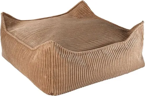 Wigiwama Square Ottoman / Sitzkissen / Sitzsack, Farbe:Toffee
