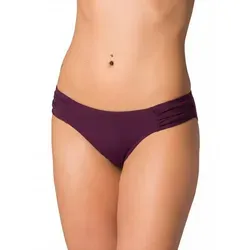 Aquarti Bikini-Hose Aquarti Damen Bikinihose mit seitlichen Raffungen lila 38