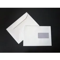 Kuvertierhüllen C5 80g/qm gummiert Fenster rechts VE=500 Stück weiß