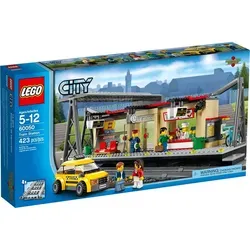 LEGO City Bahnhof 60050 - Belebter Bahnhof mit 5 Minifiguren - LEGO® Set für kreative Stadtabenteuer: Belebter Bahnhof mit 423 Teilen, 5 Minifiguren und einem Kiosk für Snacks. Ideal für Kinder ab 5 Jahren!