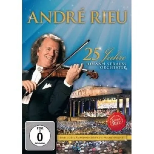 ANDRÉ RIEU - 25 JAHRE JOHANN STRAUSS ORCHESTER JUBILÄUM DVD - Pop Klassik DVD mit dem Jubiläumskonzert von André Rieu, ideal für Liebhaber klassischer Musik und unvergessliche Live-Performance.
