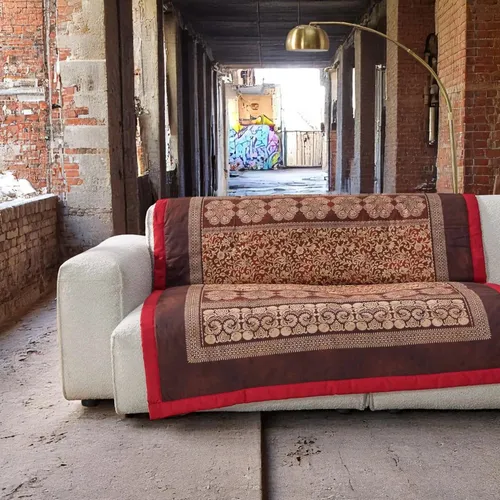 Bassetti Plaid Torcello R1 135 x 190 cm - Mediterranes Plaid im Geschenkkarton, ideal für alle Zimmer und perfekt für jede Jahreszeit. Hergestellt aus hochwertiger Baumwolle und Vließ in warmen Rottönen.