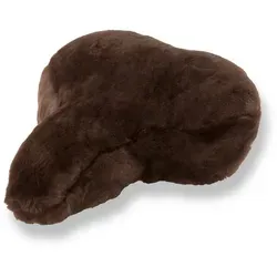 Reissner Lammfelle Sattelbezug Sattelbezug Fahrradsattel aus echtem Lammfell FSB-A (1 St) braun 30x20cm (Gr.1) | 20 cm x 30 cm x 5 cm