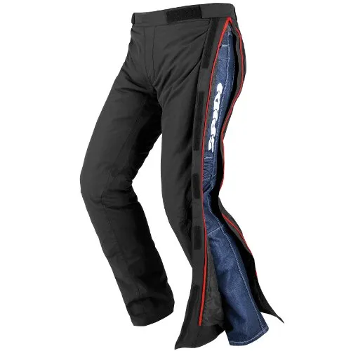 SPIDI Sport S.r.l. X65-026 Motorradhosen XXL Schwarz/Blau - Motorradhosen mit wasserdichter H2out Membran und verstellbaren Protektoren für optimalen Schutz und Komfort bei jeder Fahrt.
