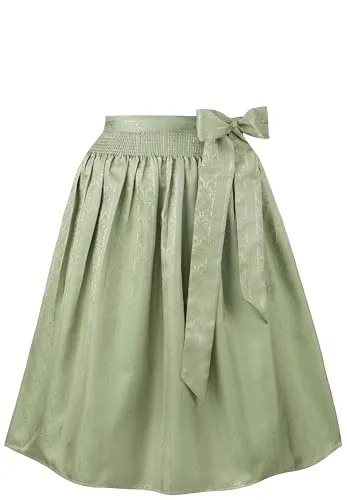Stockerpoint Corinna Damen Midi Dirndlschürze, Hellgrün, 52-56 - Dirndlschürze aus hochwertigem Allover Jacquard, perfekt für moderne und klassische Dirndl, ideal für eine feminine Passform und passend zu Rocklängen von 70 cm.