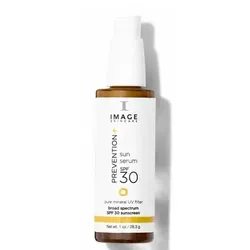 Image Skincare PREVENTION+ Sun Serum SPF30 - 28,3 g - Sonnenschutzmittel mit mineralischem Lichtschutzfaktor 30, leichtes Serum für strahlenden Glow und geschützte Haut, ideal für tägliche Anwendung.