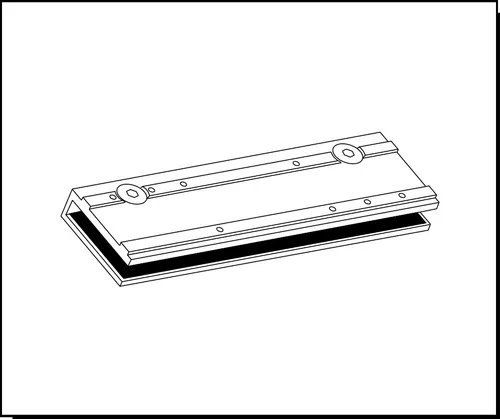Glastürschuh TS 4000/5000 - Silberfarben Lackiert - Türsicherungen für Objekttüren, aus Aluminium, ideal für Feuerschutz- und Rauchschutztüren, passend für Glasstärken von 8 bis 10 mm.