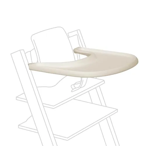 Stokke Tray, Vanilla White - Hochstuhl Zubehör für Tripp Trapp - Hochstuhl Zubehör für Tripp Trapp, verwandelt den Stuhl in einen freistehenden Hochstuhl und ist leicht zu reinigen dank BPA-freiem Kunststoff.