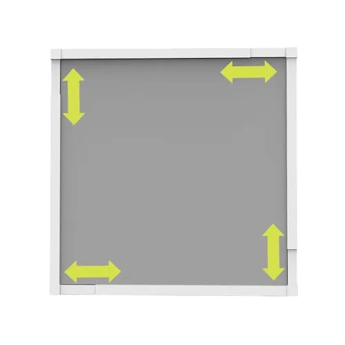 Nematek Teleskop Pollenschutzgitter Fenster - Insektenschutz ohne Bohren - Fensterabdeckungen - Flexibel anpassbares Pollenschutzgitter mit einfacher Montage, schützt effektiv vor Pollen und Insekten, ideal für gängige Fensterrahmen.