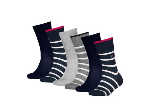 Tommy Hilfiger Socken TH KIDS SOCK 6P BRETON STRIPE ECOM (6 Paar) gestreift und uni