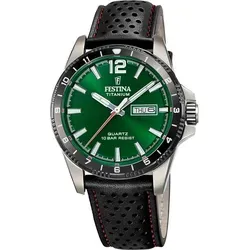 Festina CALENDARIO TITANIUM F20699/3 Herrenarmbanduhr - Schwarz/Grün