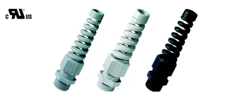 Jacob 50016M20BSSW Kabelverschraubung 50 St. - Kabelverschraubungen mit Biegeschutzspirale, ideal für bewegliche flexible Leitungen, bieten integrierte Zugentlastung und großen Dichtbereich für sichere Verbindungen.