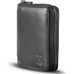 MATADOR® Granada Leder Geldbörse Herren mit RFID Schutz - Herren-Geldbörse aus hochwertigem Nappa-Rindsleder, handgefertigt, mit 9 Kartenfächern und integriertem RFID/NFC Schutz für maximale Datensicherheit. Ideal als Geschenk!