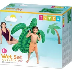 Intex Schwimmtier "Lil ́Sea Turtle" für Kinder ab 3 Jahren - Kunststoff Schwimmtier mit 2 Haltegriffen, ideal zum Spielen im Wasser. Inklusive Reparaturflicken für lange Freude. Perfekt für den Sommer!