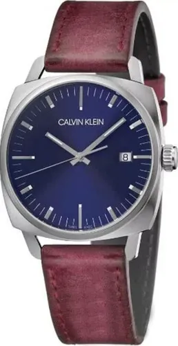 CALVIN KLEIN Fraternity Quartz Blue Dial Herrenarmbanduhr - Armbanduhren für Herren mit Schweizer Uhrwerk, kratzfestem Mineralglas und spritzwasserfestem Design – ideal für jeden Anlass.