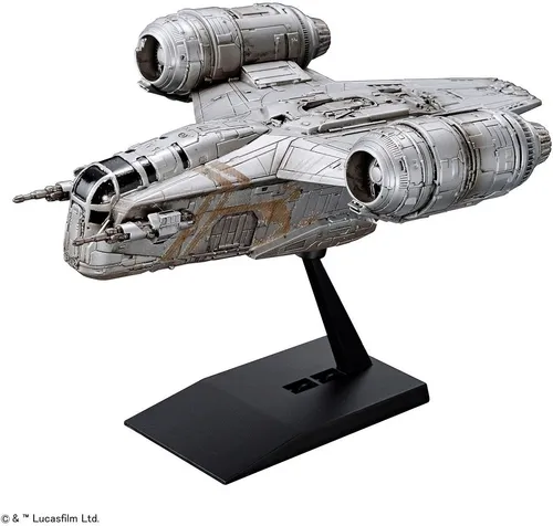 Revell 01213 Star Wars BANDAI Razor Crest - 1:220 Modellbausatz, ideal für Star Wars Fans und Sammler, inklusive Display-Ständer