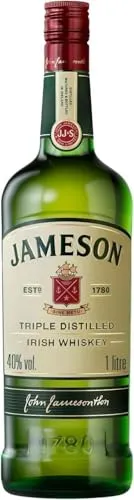 Jameson Irish Whiskey - Blended Irish Whiskey 1 l, dreifach destilliert für milde Genussmomente und perfekte Cocktails
