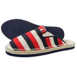 Damen Flip Flop Espadrilles Slip-In Gestreifte Flip Flops Größe 40 - Stylische Damen Flip Flops aus leichtem Material, ideal für warme Tage. Perfekt für den Sommer und bequem für den Alltag.