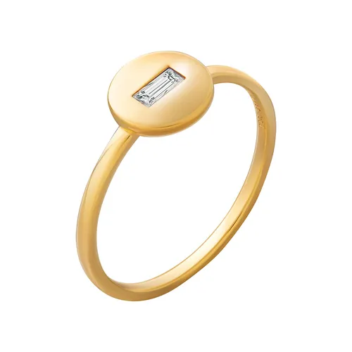 CAI Damen Fingerring aus 925 Silber in Goldfarbe, Größe 50 mm - Eleganter Fingerring für Damen aus hochwertigem 925 Silber, goldfarbene Oberfläche, ideal für den Casual-Stil und vielseitig kombinierbar.