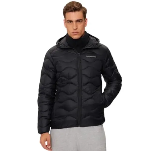 Peak Performance Helium Down Hood Herren Outdoorjacke - Schwarz - L - Funktionsjacke mit hochwertiger Daunenfüllung für optimale Wärmeisolierung und Komfort bei Outdoor-Aktivitäten.