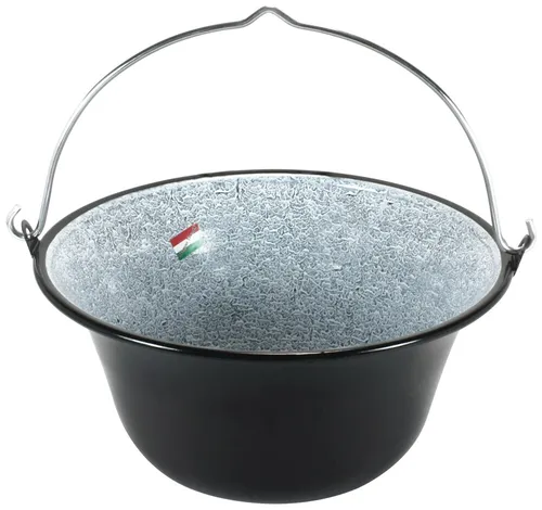 Gulaschkessel 10 L - Ungarischer Gulaschtopf - Dreibein- & Schwenkgrills, ideal für gesellige Kochabende im Freien mit Holzfeuer und 1 Jahr Herstellergarantie.