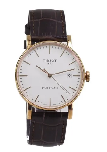 Tissot Herren-Uhren Analog Automatik - 40 mm Edelstahlgehäuse mit roségoldener PVD-Beschichtung, stilvoll und präzise für jeden Anlass