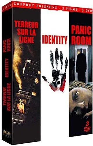 Terreur sur la ligne / Panic room / Identity - Coffret 3 DVD