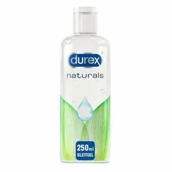 Durex Gleitgel Naturals Extra Sensitiv 250 ml - Gleitmittel, pH-freundlich für ein angenehmes Gefühl und optimale Gleitfähigkeit, ideal für sensible Haut.