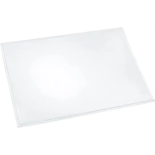 Läufer 43740 Durella transparent matt, durchsichtige Schreibtischunterlage 50x70 cm, transparente Schreibunterlage für hohen Schreibkomfort