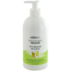 HAUT IN BALANCE Olivenöl Derm.Körpercreme 10% 500 ml - Intensive Körpercreme mit 10% Olivenöl und Urea für trockene Haut. Pflegt nachhaltig und sorgt für ein geschmeidiges Hautgefühl. Ideal für die tägliche Pflege.