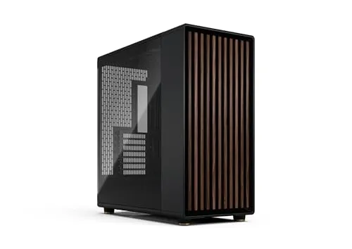 Fractal Design North XL (RC) Charcoal Black PC Gehäuse mit Reverse-Motherboard-Unterstützung - inkl. 3X 140mm Lüftern - Type-C USB - ATX Full Tower Case