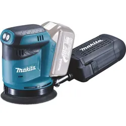 Makita DBO180Z - Akku-Exzenterschleifer 18V 125mm, geringe Vibrationen und integrierte Staubabsaugung für sauberes Arbeiten