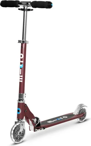 micro Scooter | sprite LED autumn red - Roller / Kickboards mit LED-Rädern für ein aufregendes Fahrerlebnis, geeignet für Kinder und Erwachsene bis 100kg.