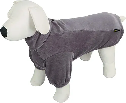 Kerbl Hundemantel Fleecemantel Bern, Größe S, 35 cm, grau