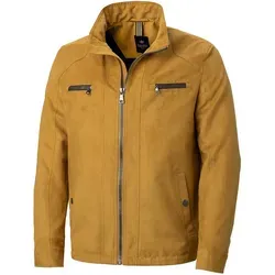 Franco Bettoni Softveloursjacke Herren – Elegante Übergangsjacke mit 7 Taschen, Gelb, Gr. 54 - Diese Softveloursjacke vereint Stil und Funktionalität. Mit 7 praktischen Taschen und pflegeleichtem Material ist sie der perfekte Begleiter für jede Gelegenheit – ideal für Übergangszeiten und den Alltag.