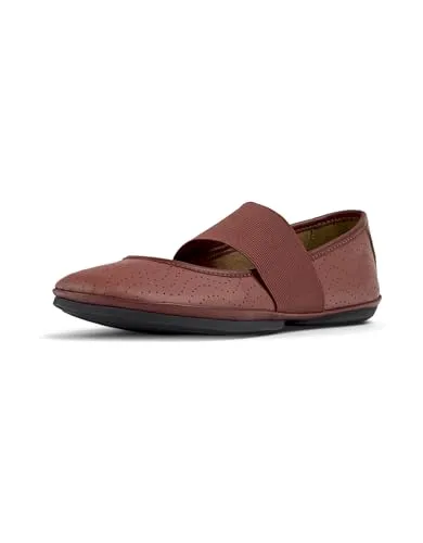 Camper, Right Nina, Women Moccasin/Ballerina, Medium Red, 36, (EU)
