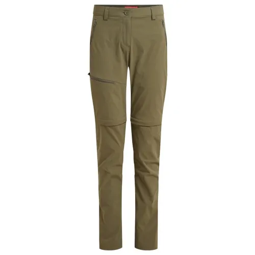Craghoppers Women's Nosilife Pro Convertible Hose III - Zip-Off-Hose Gr 21 - Short oliv - Wanderhose mit Insektenschutz und UV-Schutz, ideal für Reisen und Outdoor-Aktivitäten. Bequem und vielseitig durch Zip-Off-Funktion.