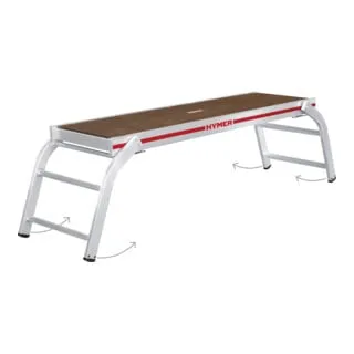 Hymer Montageplattform klappbar - Leitern - Tragfähigkeit von 300 kg, ideal für professionelle Anwendungen und sichere Arbeiten in der Höhe.
