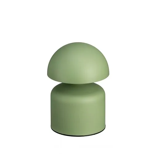 Luxus - Tischlampe Touch Vicky - Olivgrün - H14 x Ø10 - Terrassenlampe - Schreibtischlampe - LED - Wiederaufladbar - Dimmbar - Tischlampe für innen und außen