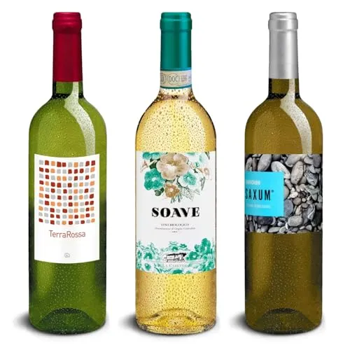 DELINAT Wein Probierpaket Natürlich Weiss – Bio Weißwein Set - Sandalen mit 3 erlesenen Bio-Weißweinen aus Italien, Deutschland und Spanien, vegan und nachhaltig – ideal für Genießer und Weinliebhaber.