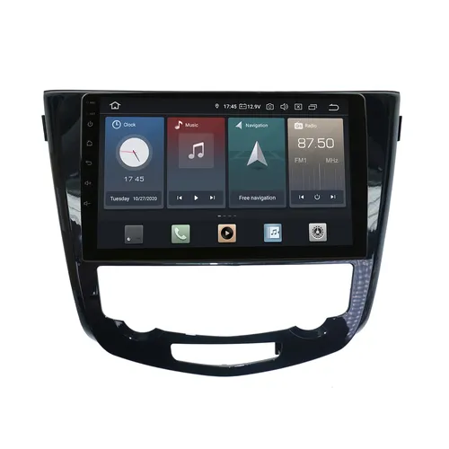 Nissan X-Trail Qashqai 10" Touch Android Autoradio GPS CarPlay - Car-Multimedia-System mit Android 12, 4 GB RAM und 64 GB Speicher. Integrierte CarPlay und Android Auto Funktionen für nahtlose Smartphone-Konnektivität.