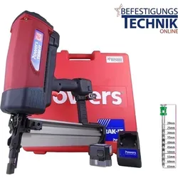 Powers Trak-It Gas Betonnagler C4 Würth Diga CSM-1 - Leistungsstarker Gasnagler für Bauunternehmer, ideal zum Setzen von 19-65mm Nägeln in harten Materialien. Im Lieferumfang enthalten: Koffer, 2 Akkus, Ladegerät und Schutzausrüstung.