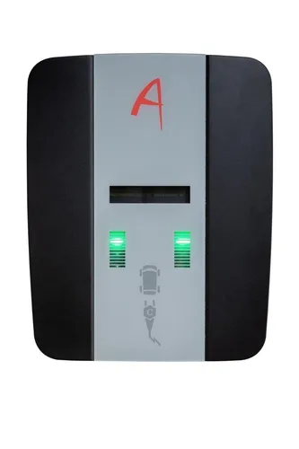 Alphatec Wallbox 2x11kW AP2eM-S – Ladestation für Elektrofahrzeuge - Praktische Wallbox mit 2 Ladepunkten à 11 kW, ideal für Zuhause oder im Gewerbe. Kompakt und leistungsstark für effizientes Laden Ihrer Elektrofahrzeuge.