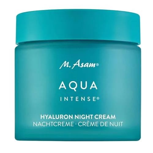 M.ASAM® Aqua Intense Hyaluron Nachtcreme 100ml - Nachtpflege für intensive Feuchtigkeit – die M.ASAM® Aqua Intense Hyaluron Nachtcreme versorgt trockene Haut mit einem Hyaluronsäurekomplex und pflegt sie über Nacht für ein erholtes Hautbild am Morgen.