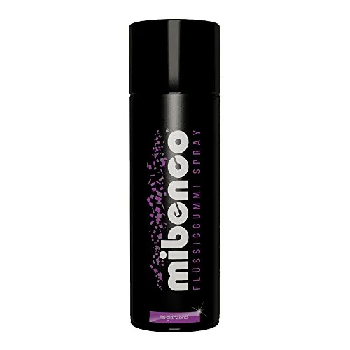 mibenco 71414008 Flüssiggummi Spray/Sprühfolie, Lila Glänzend, 400 ml - Schutz für Oberflächen und zum Felgen lackieren