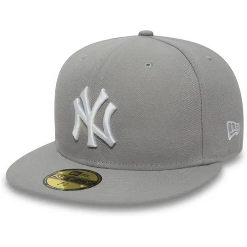 New Era Erwachsene MLB Yankees 59 Fifty Fitted Cap, Graphit/Weiß, 7 3/8 - Stylische Baseball Cap mit dem ikonischen NY Yankees Logo. Erhältlich in verschiedenen Größen, ideal für Fans und Modebewusste.