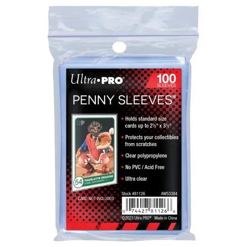 Ultra Pro Soft Sleeves Kartenhüllen - 100 Stück - Schütze deine Sammelkarten mit Ultra PRO Soft Sleeves! Diese transparenten Hüllen aus PVC-freiem Material bieten idealen Schutz vor Staub und Kratzern. Perfekt für Pokémon, Magic und Yu-Gi-Oh!